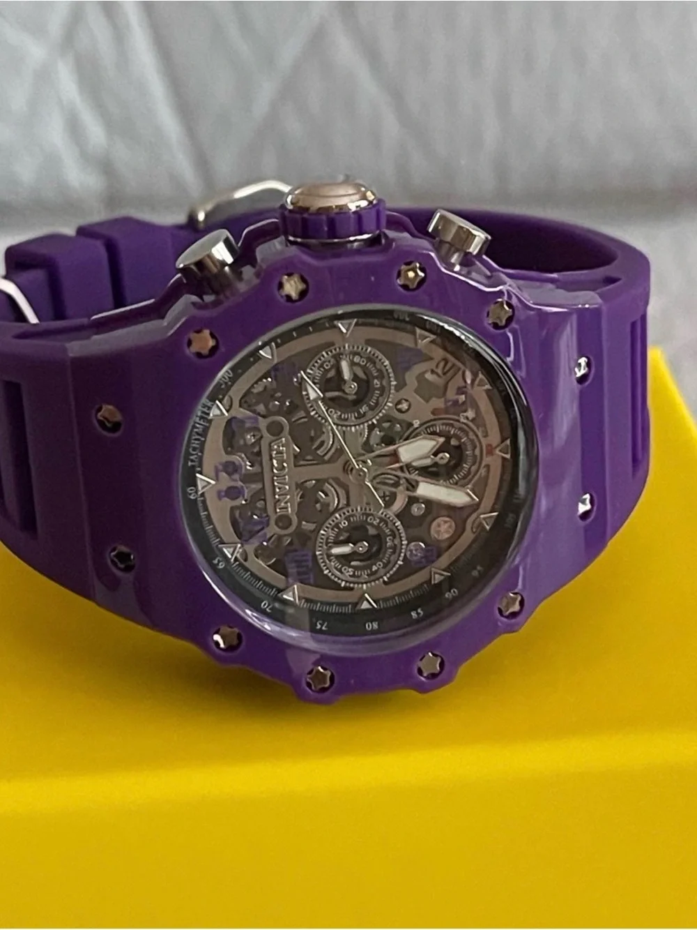 Invicta Racing Valyron Unisex Watch - 41mm, Purple (69625) new